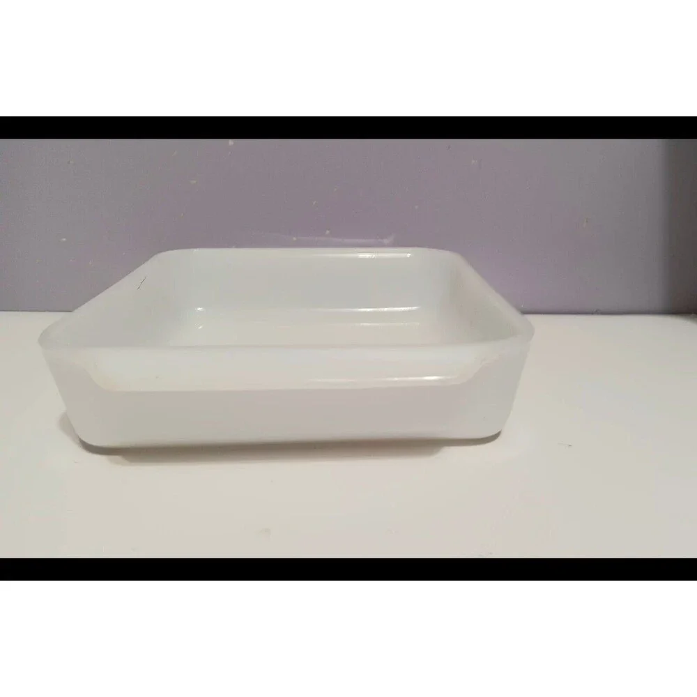 Fire King Anchor Hocking White Square Casserole 8